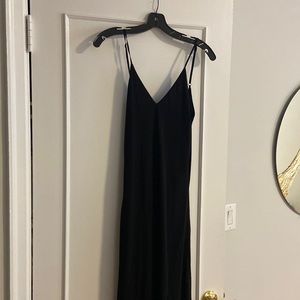 Black maxi with slit